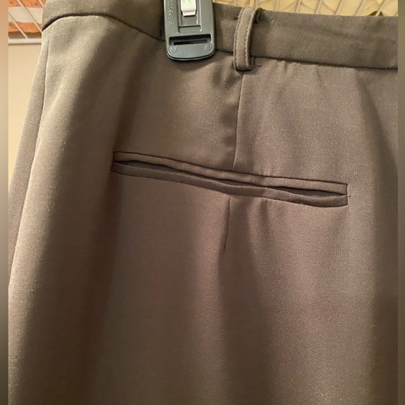 Ladies brown Banana Republic Stretch wide leg dress pants size 14 - Picture 5 of 12